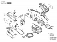 Bosch 0 601 948 680 Gsr 9,6 Ve-2 Cordless Screw Driver 9.6 V / Eu Spare Parts